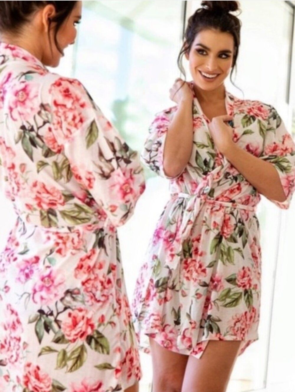 Show Me Your Mumu Brie Robe Garden Of Blooms OS Floral High Low Belted Fairycore